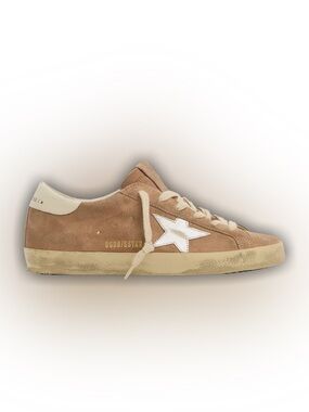 Golden Goose Superstar Sneaker in Tobacco Color with White Star